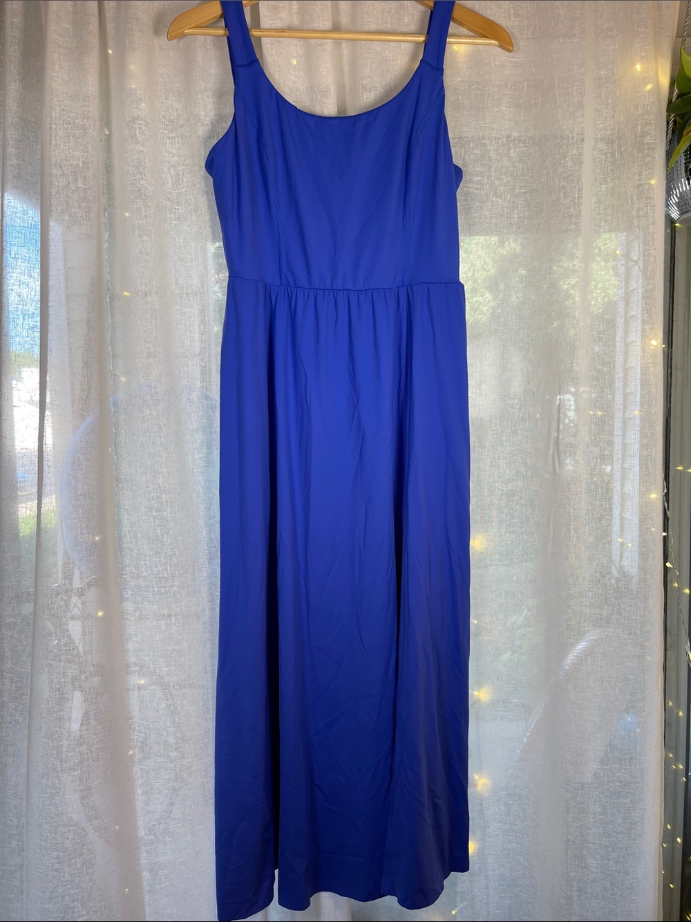 Blue Sleeveless Maxi Dress